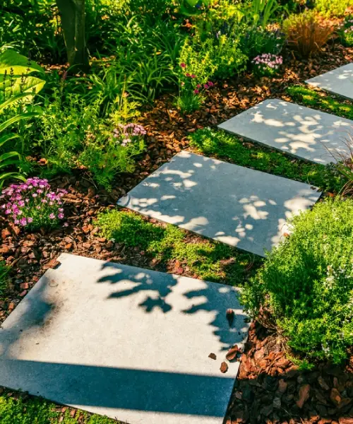 Homeowner discussing landscaping details before approving a clear project quote