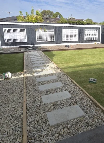 Finished paved outdoor area showing neat workmanship and practical surface planning