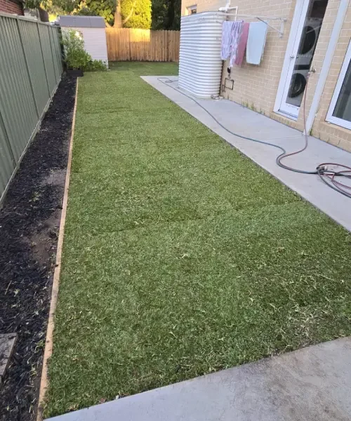 Residential turf installation for a homeowner wanting a cleaner outdoor area